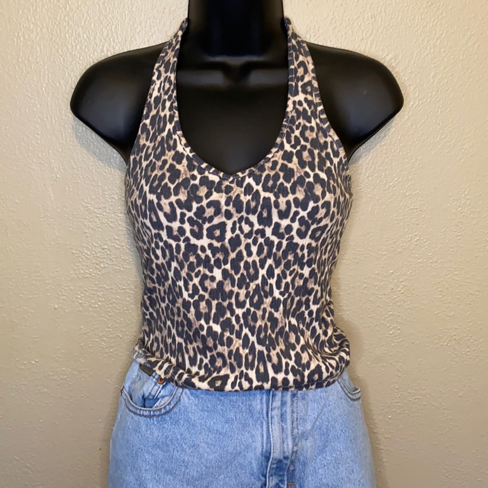 Cheetah print crop top